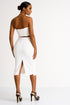 Shan Billy Scalloped Pencil Skirt